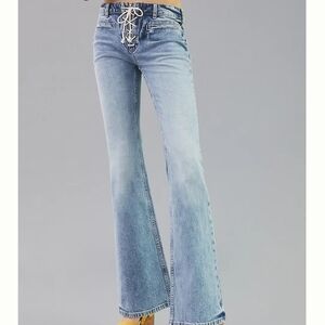 Anthropologie Pilcro The Icon Laceup Jeans Size 31 NWT